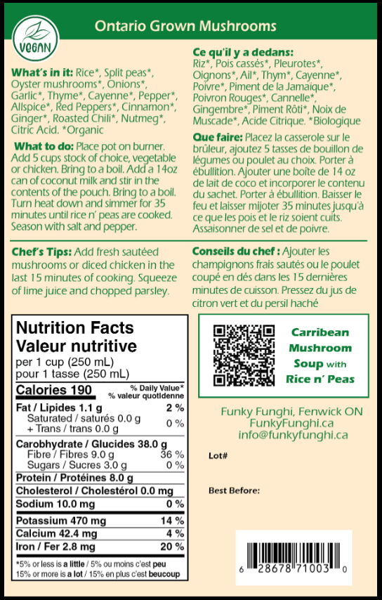 Caribbean Mushroom Soup